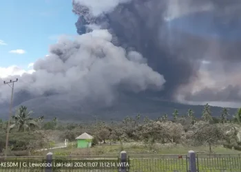 Gunung Lewotobi Laki-Laki Erupsi Dahsyat, Kolom Abu Mencapai 5.000 Meter