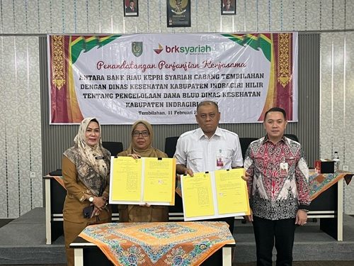 Percepat Pengelolaan Dana BLUD dengan SIPD e-BLUD, Dinas Kesehatan Inhil Gandeng BRK Syariah