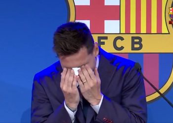 Tisu Bekas Usap Air Mata Messi saat Tinggalkan Barcelona Dijual Rp 14 M ?