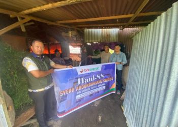 Mendukung Kegiatan Sosial dan Keagamaan, BRK Syariah Tembilahan Berikan Bantuan Sapi di Acara Haul ke-88 Syekh Abdurrahman Shiddiq