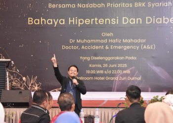 BRK Syariah Gelar Acara Eksklusif untuk Nasabah Prioritas di Dumai, Bahas Hipertensi dan Diabetes